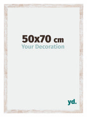 Catania MDF Cornice 50x70cm White Wash Dimensione | Yourdecoration.it