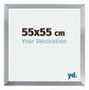 Catania MDF Cornice 55x55cm Argento Dimensione | Yourdecoration.it