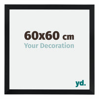 Catania MDF Cornice 60x60cm Nero Dimensione | Yourdecoration.it