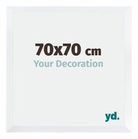 Catania MDF Cornice 70x70cm Bianco Dimensione | Yourdecoration.it
