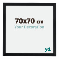 Catania MDF Cornice 70x70cm Nero Dimensione | Yourdecoration.it