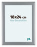 Como MDF Cornice 18x24cm Argento Opaco Davanti Dimensione | Yourdecoration.it
