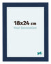 Como MDF Cornice 18x24cm Blu Scuro Spazzato Davanti Dimensione | Yourdecoration.it