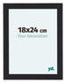 Como MDF Cornice 18x24cm Nero Grana Di Legno Davanti Dimensione | Yourdecoration.it