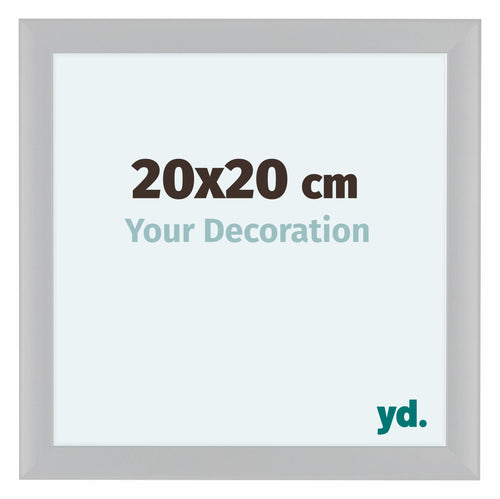 Como MDF Cornice 20x20cm Bianco Lucente Davanti Dimensione | Yourdecoration.it
