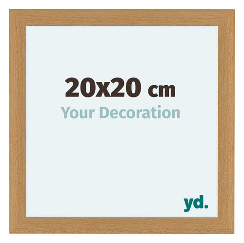 Como MDF Cornice 20x20cm Faggio Davanti Dimensione | Yourdecoration.it
