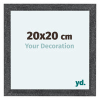 Como MDF Cornice 20x20cm Grigio Spazzato Davanti Dimensione | Yourdecoration.it