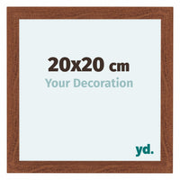 Como MDF Cornice 20x20cm Noce Davanti Dimensione | Yourdecoration.it