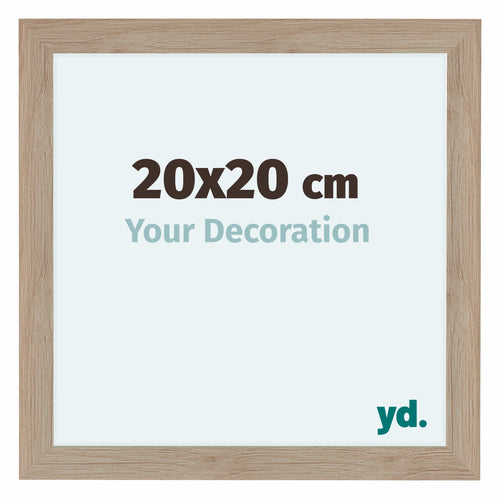 Como MDF Cornice 20x20cm Quercia Chiaro Davanti Dimensione | Yourdecoration.it