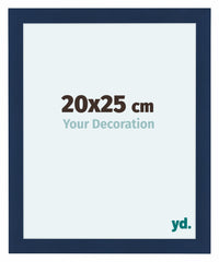 Como MDF Cornice 20x25cm Blu Scuro Spazzato Davanti Dimensione | Yourdecoration.it