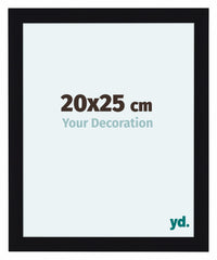 Como MDF Cornice 20x25cm Nero Lucente Davanti Dimensione | Yourdecoration.it