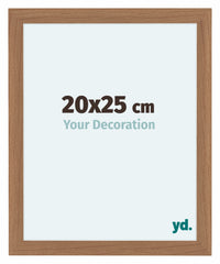 Como MDF Cornice 20x25cm Noce Chiaro Davanti Dimensione | Yourdecoration.it