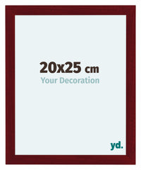 Como MDF Cornice 20x25cm Vino Rosso Spazzato Davanti Dimensione | Yourdecoration.it