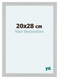 Como MDF Cornice 20x28cm Bianco Lucente Davanti Dimensione | Yourdecoration.it