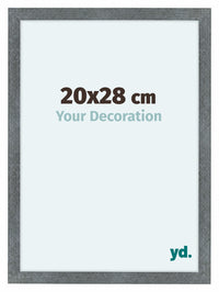 Como MDF Cornice 20x28cm Ferro Spazzato Davanti Dimensione | Yourdecoration.it