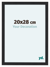 Como MDF Cornice 20x28cm Nero Grana Di Legno Davanti Dimensione | Yourdecoration.it