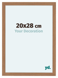 Como MDF Cornice 20x28cm Noce Chiaro Davanti Dimensione | Yourdecoration.it