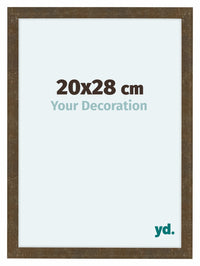 Como MDF Cornice 20x28cm Oro Antico Davanti Dimensione | Yourdecoration.it