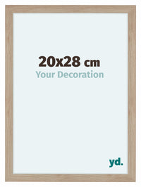 Como MDF Cornice 20x28cm Quercia Chiaro Davanti Dimensione | Yourdecoration.it