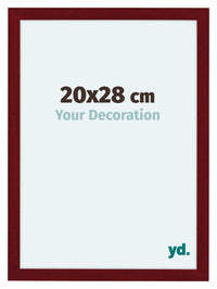 Como MDF Cornice 20x28cm Vino Rosso Spazzato Davanti Dimensione | Yourdecoration.it