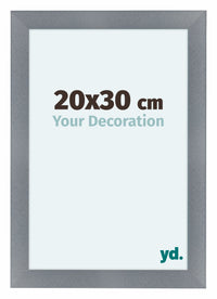 Como MDF Cornice 20x30cm Alluminio Spazzolato Davanti Dimensione | Yourdecoration.it