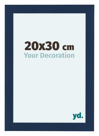 Como MDF Cornice 20x30cm Blu Scuro Spazzato Davanti Dimensione | Yourdecoration.it