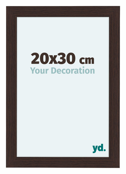 Como MDF Cornice 20x30cm Quercia Scura Davanti Dimensione | Yourdecoration.it