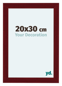 Como MDF Cornice 20x30cm Vino Rosso Spazzato Davanti Dimensione | Yourdecoration.it