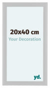 Como MDF Cornice 20x40cm Bianco Lucente Davanti Dimensione | Yourdecoration.it