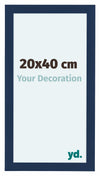 Como MDF Cornice 20x40cm Blu Scuro Spazzato Davanti Dimensione | Yourdecoration.it