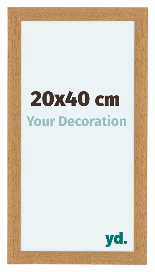 Como MDF Cornice 20x40cm Faggio Davanti Dimensione | Yourdecoration.it