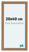 Como MDF Cornice 20x40cm Noce Chiaro Davanti Dimensione | Yourdecoration.it