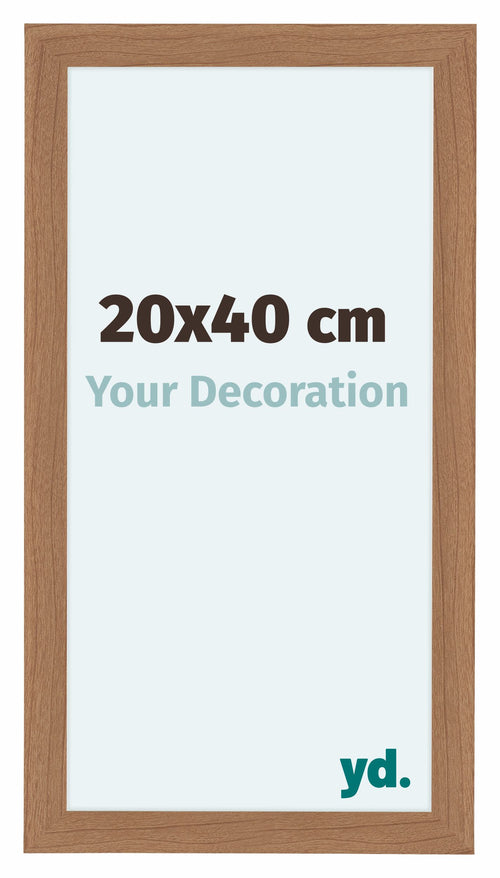 Como MDF Cornice 20x40cm Noce Chiaro Davanti Dimensione | Yourdecoration.it