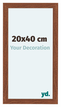 Como MDF Cornice 20x40cm Noce Davanti Dimensione | Yourdecoration.it