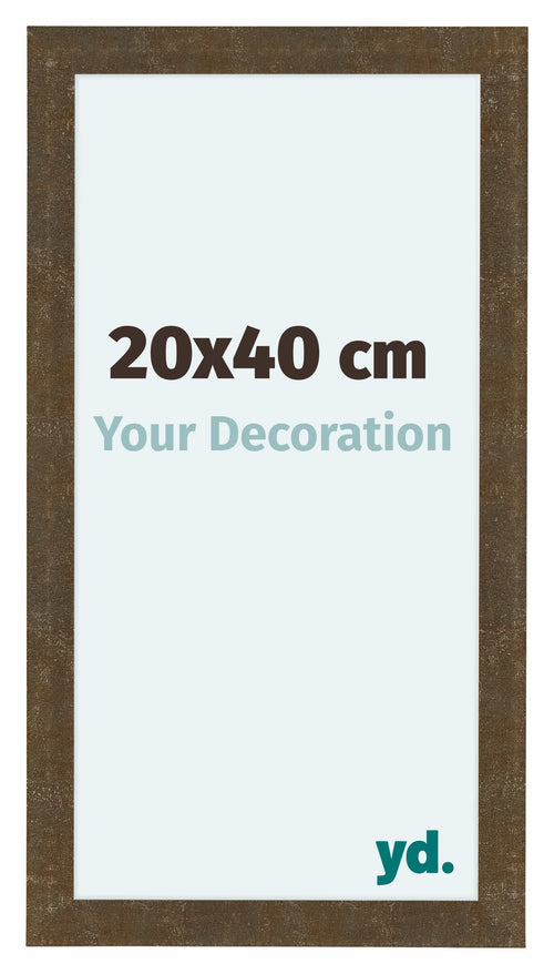 Como MDF Cornice 20x40cm Oro Antico Davanti Dimensione | Yourdecoration.it