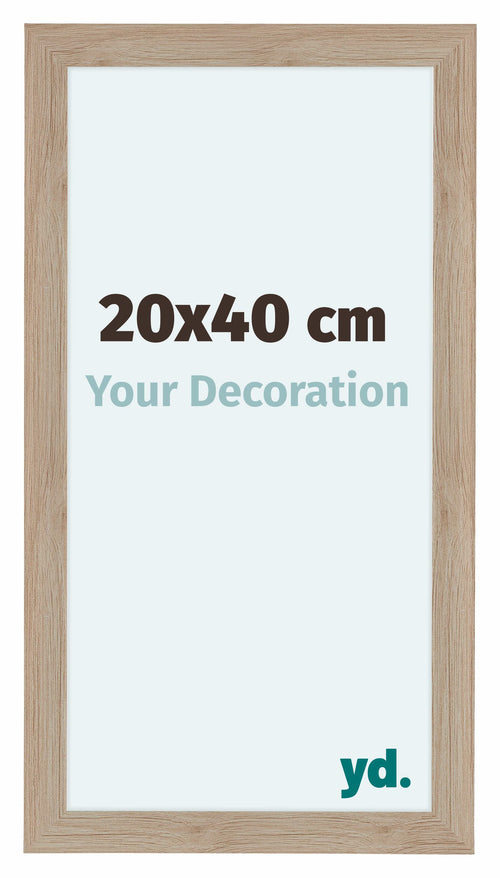 Como MDF Cornice 20x40cm Quercia Chiaro Davanti Dimensione | Yourdecoration.it