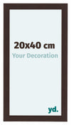 Como MDF Cornice 20x40cm Quercia Scura Davanti Dimensione | Yourdecoration.it