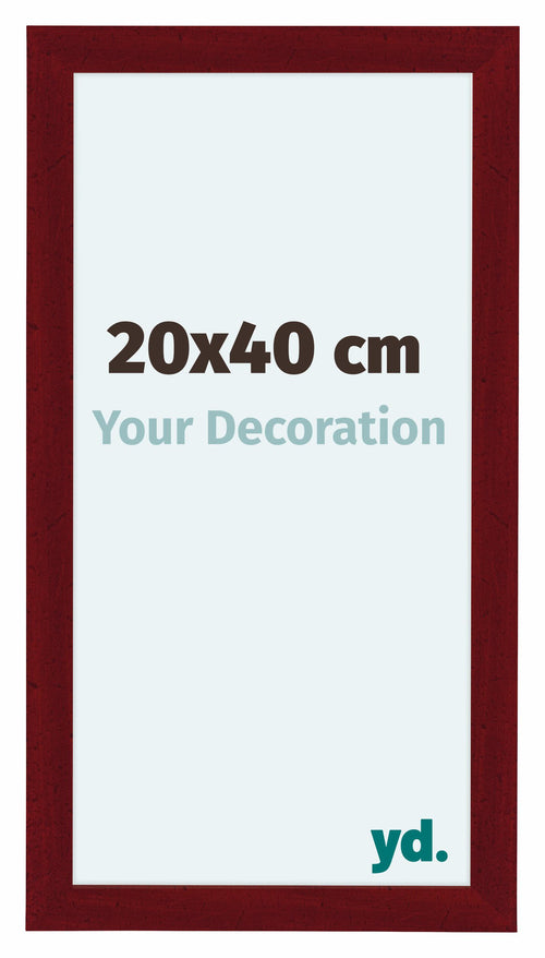 Como MDF Cornice 20x40cm Vino Rosso Spazzato Davanti Dimensione | Yourdecoration.it