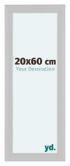 Como MDF Cornice 20x60cm Bianco Grana Di Legno Davanti Dimensione | Yourdecoration.it