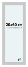 Como MDF Cornice 20x60cm Bianco Lucente Davanti Dimensione | Yourdecoration.it