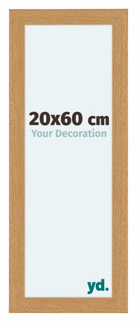 Como MDF Cornice 20x60cm Faggio Davanti Dimensione | Yourdecoration.it