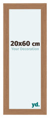 Como MDF Cornice 20x60cm Noce Chiaro Davanti Dimensione | Yourdecoration.it