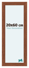 Como MDF Cornice 20x60cm Noce Davanti Dimensione | Yourdecoration.it