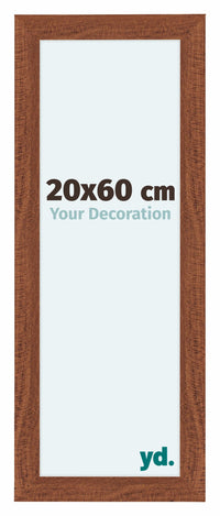 Como MDF Cornice 20x60cm Noce Davanti Dimensione | Yourdecoration.it
