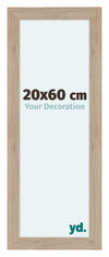 Como MDF Cornice 20x60cm Quercia Chiaro Davanti Dimensione | Yourdecoration.it