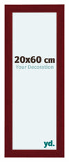 Como MDF Cornice 20x60cm Vino Rosso Spazzato Davanti Dimensione | Yourdecoration.it