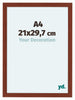 Como MDF Cornice 21x29 7cm A4 Ciliegie Davanti Dimensione | Yourdecoration.it