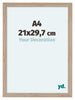 Como MDF Cornice 21x29 7cm A4 Quercia Chiaro Davanti Dimensione | Yourdecoration.it