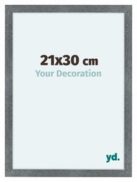 Como MDF Cornice 21x30cm Ferro Spazzato Davanti Dimensione | Yourdecoration.it