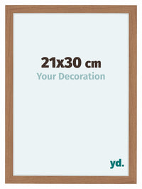 Como MDF Cornice 21x30cm Noce Chiaro Davanti Dimensione | Yourdecoration.it